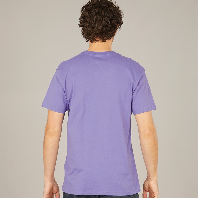 Quiksilver Mens Retro Fade T-Shirt Dusted Peri