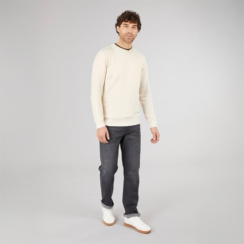 Quiksilver Mens Basic Graphic Crew Sweatshirt Birch