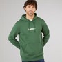 Quiksilver Mens Screen Fleece Fineline Hoodie Trekking Green