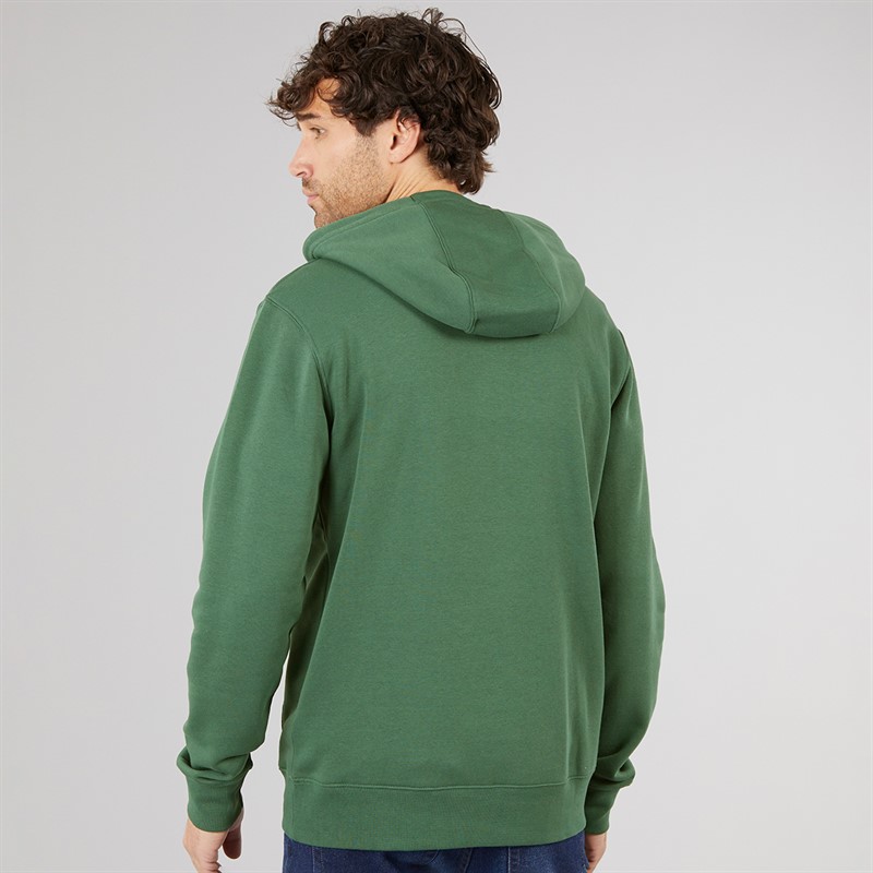 Quiksilver Mens Screen Fleece Fineline Hoodie Trekking Green