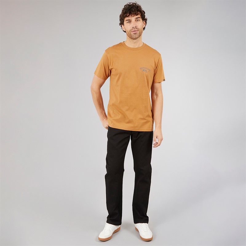 Quiksilver Mens Anchor Lockup T-Shirt Almond