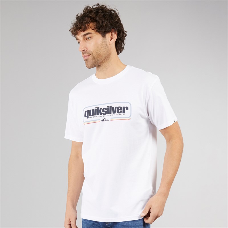 Quiksilver Mens Box Shaped T-Shirt White