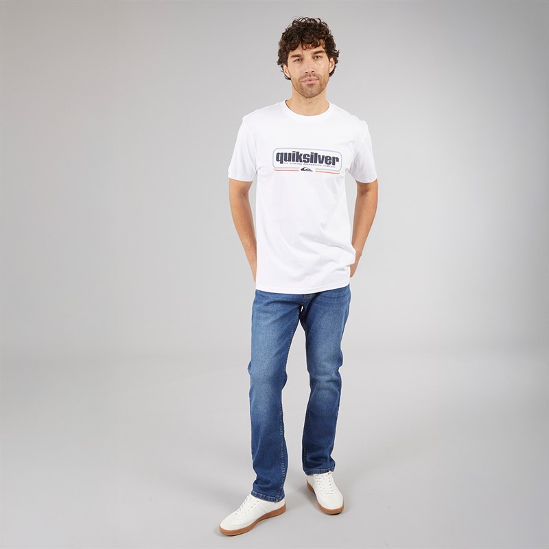 Quiksilver Mens Box Shaped T-Shirt White