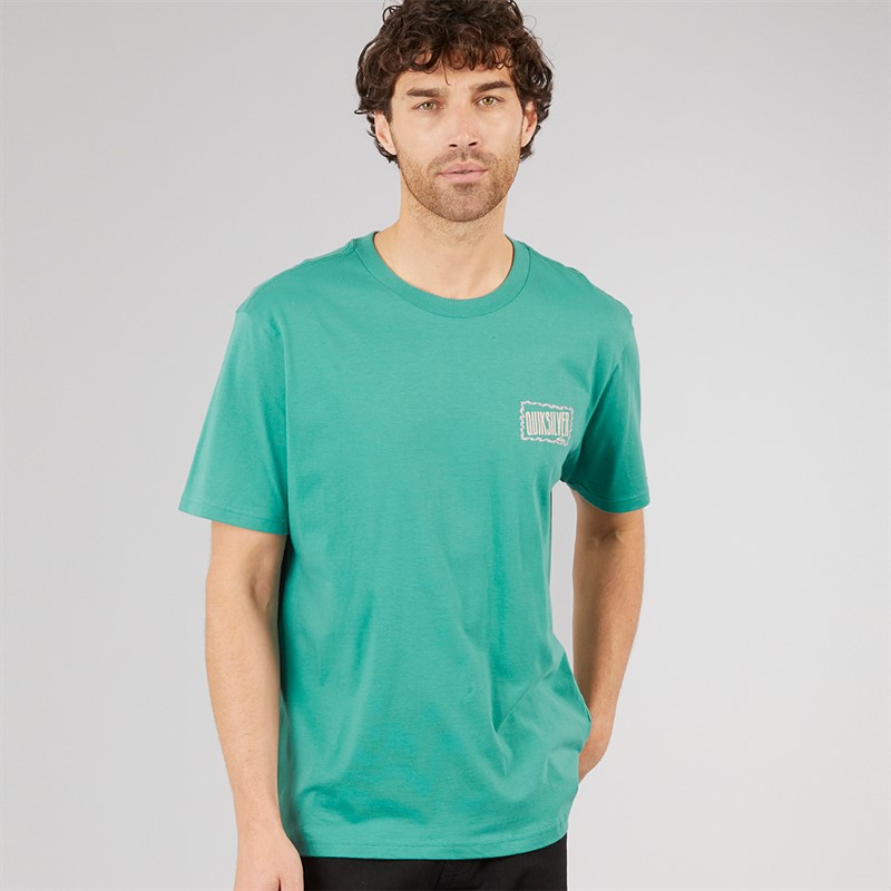 Quiksilver Mens Gotam Foam T-Shirt Deep Sea