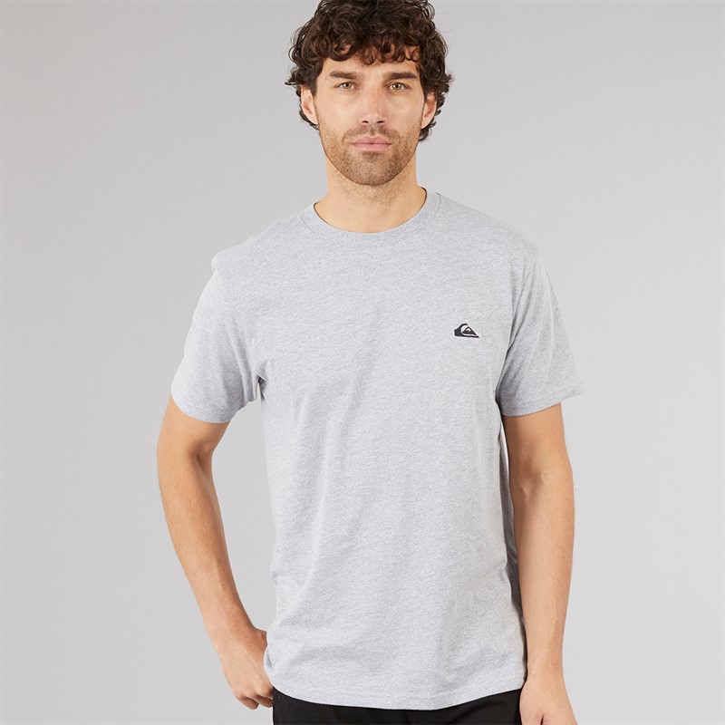 Quiksilver Mens Basic T-Shirt Light Grey Heather
