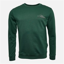 Quiksilver Mens Basic Graphic Crew Sweatshirt Trekking Green