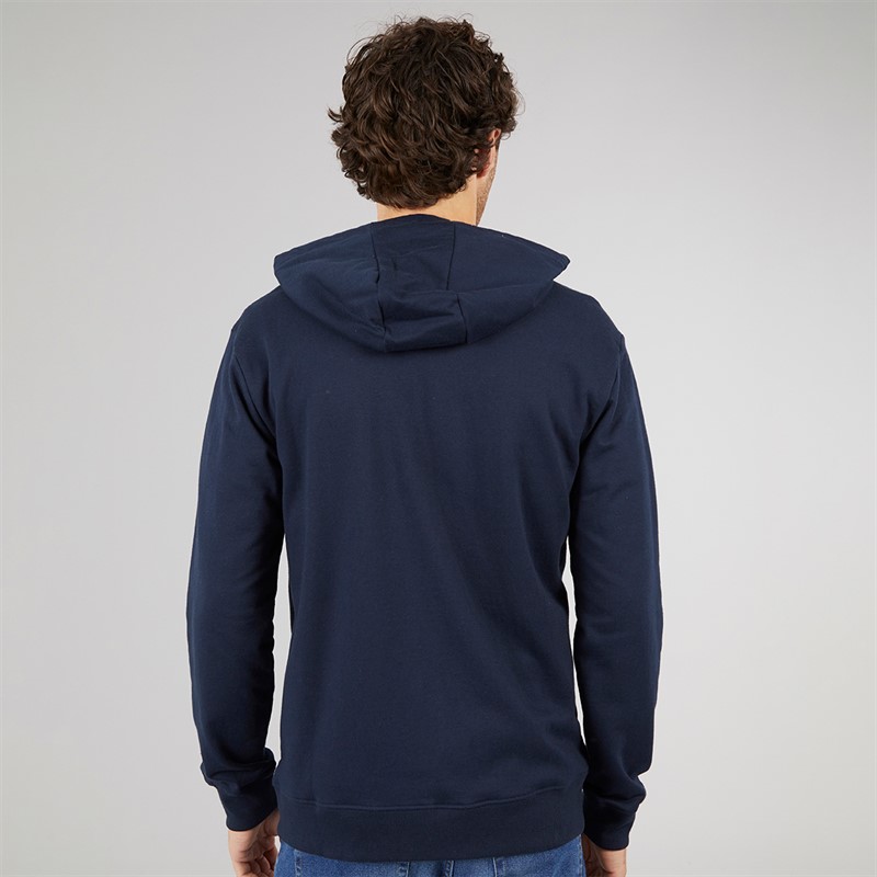 Quiksilver Mens Basic Full Zip Hoodie Navy Blazer