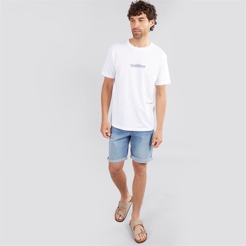 Quiksilver Mens Fine Line T-Shirt White