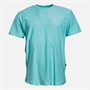 Quiksilver Mens Slub Round Neck T-Shirt Aqua Sky