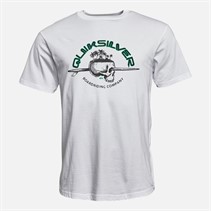 Quiksilver Mens Skull Lines T-Shirt White