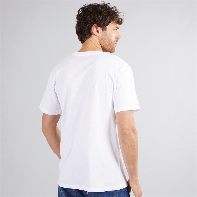 Quiksilver Mens Skull Lines T-Shirt White