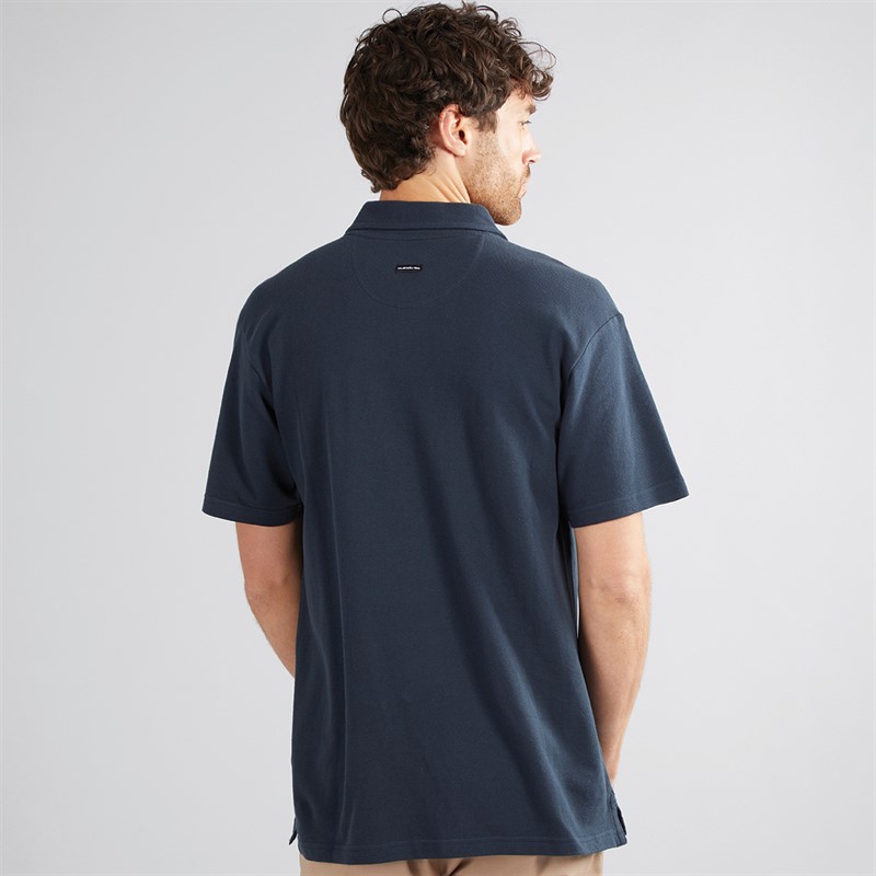 Quiksilver Mens MW Pique Polo Shirt Dark Navy