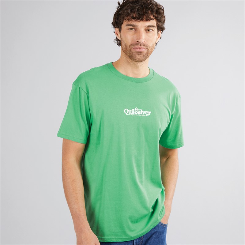Quiksilver Mens Fine Line T-Shirt Green Spruce