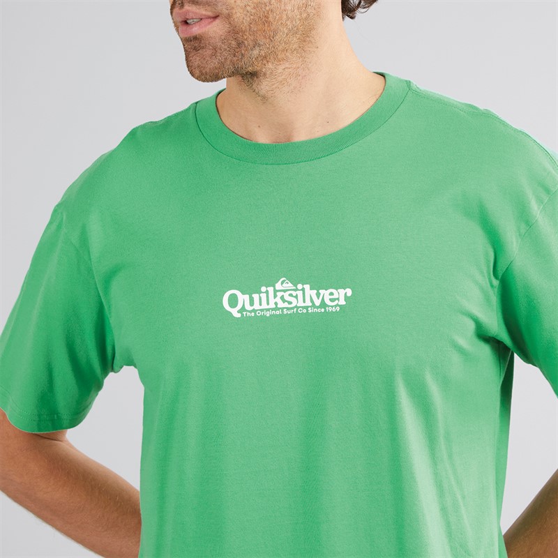 Quiksilver Mens Fine Line T-Shirt Green Spruce
