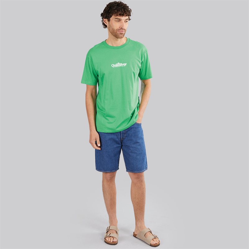 Quiksilver Mens Fine Line T-Shirt Green Spruce