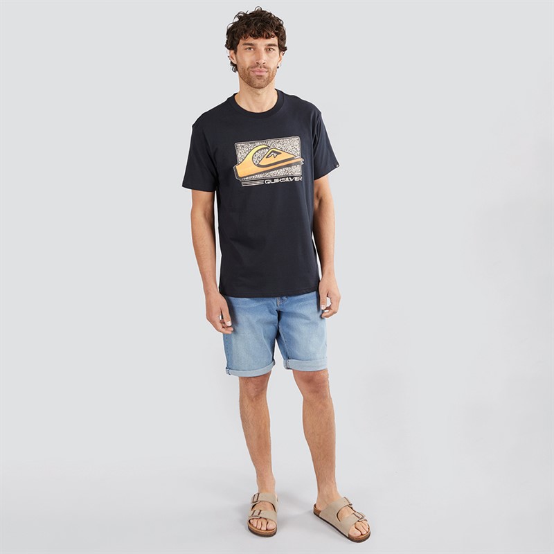 Quiksilver Mens Retro Fade T-Shirt Black