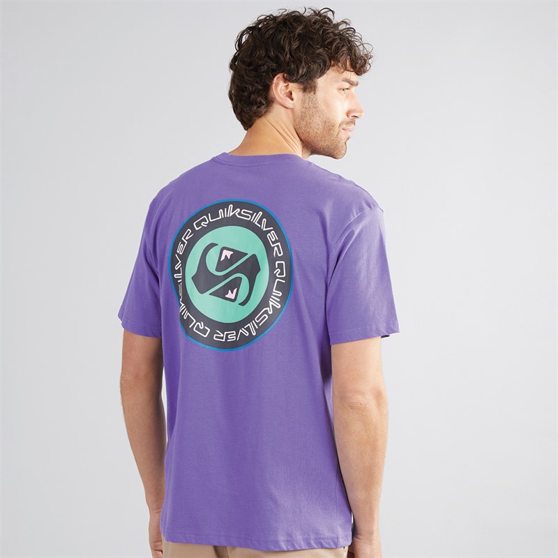 Quiksilver Mens Circle Back T-Shirt Dusted Peri