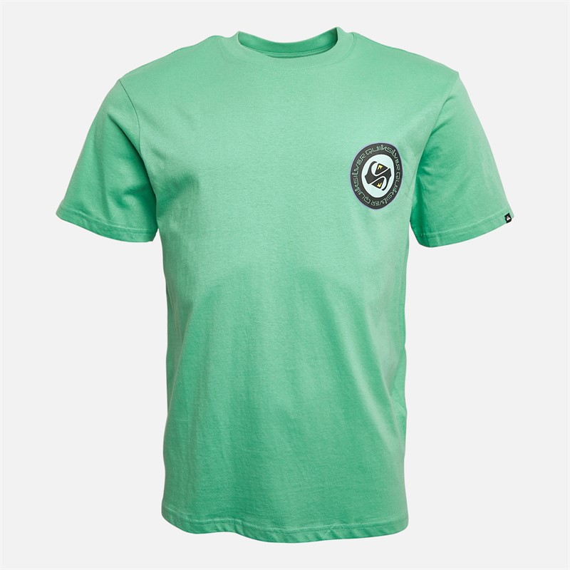 Quiksilver Mens Circle Back T-Shirt Green Spruce - Size S