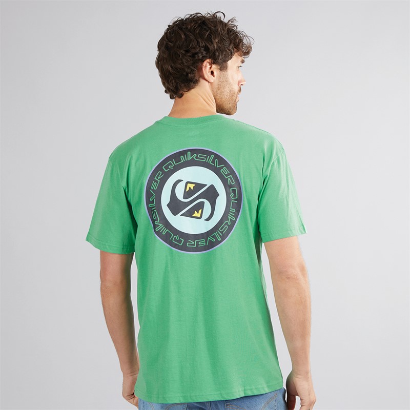 Quiksilver Mens Circle Back T-Shirt Green Spruce