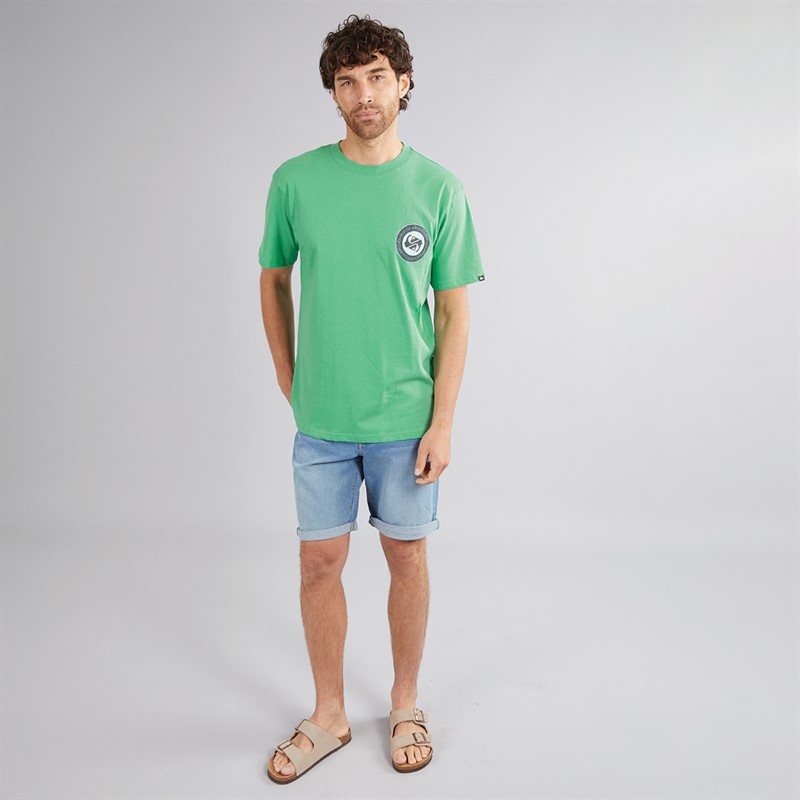 Quiksilver Mens Circle Back T-Shirt Green Spruce
