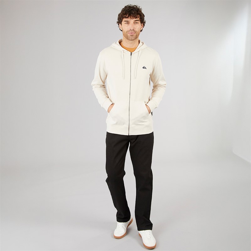 Quiksilver Mens Basic Full Zip Hoodie Birch