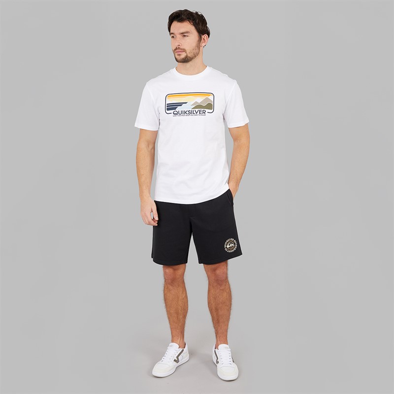 Quiksilver Mens Enjoy Mountains T-Shirt White