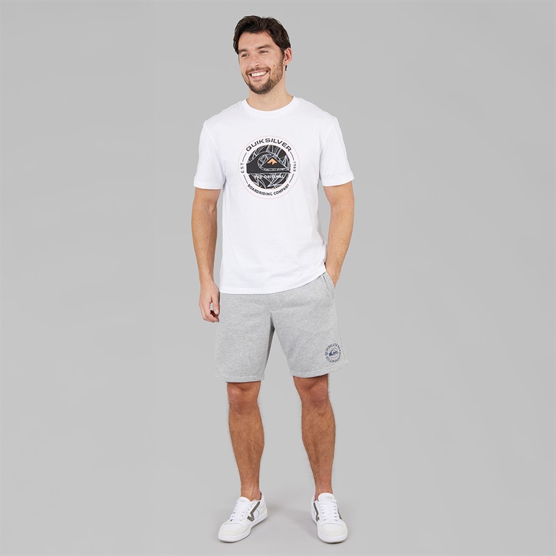 Quiksilver Mens Too Fine Fleece Shorts Light Grey Heather