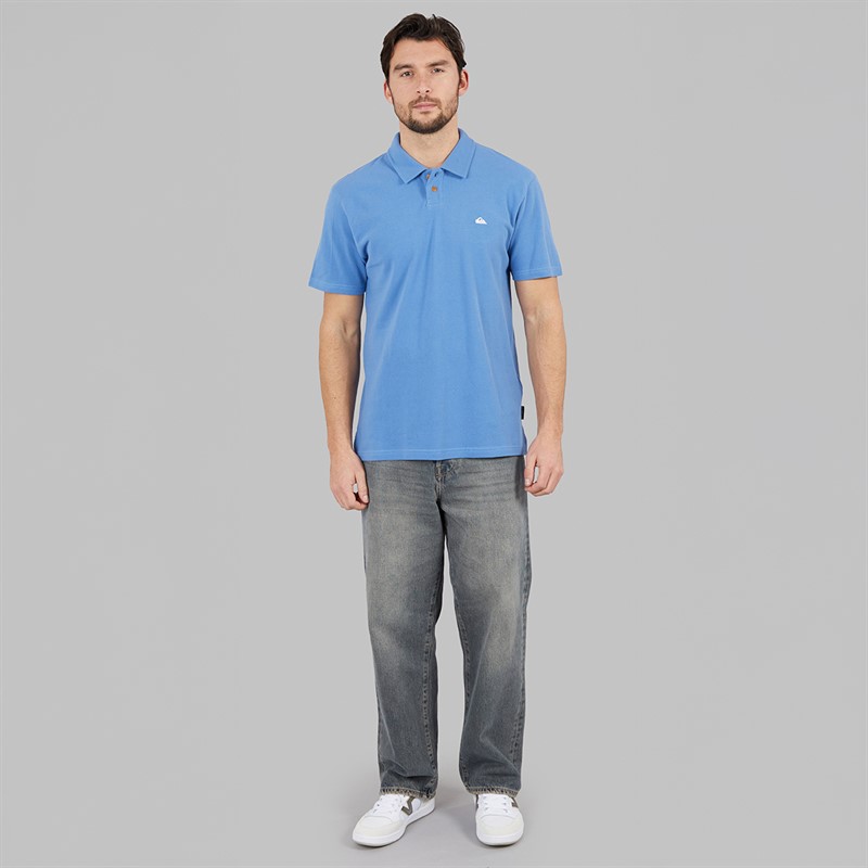 Quiksilver Mens MW Pique Polo Shirt Riviera