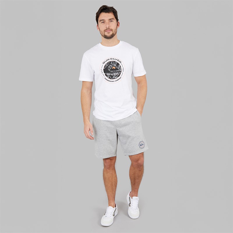 Quiksilver Mens Flying Disc T-Shirt White