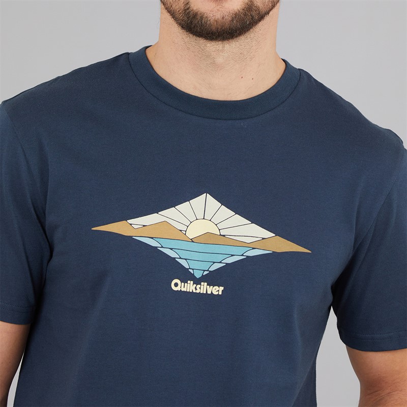 Quiksilver Mens Dawn T-Shirt Dark Navy