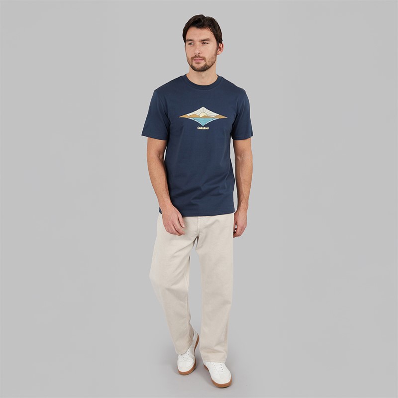Quiksilver Mens Dawn T-Shirt Dark Navy