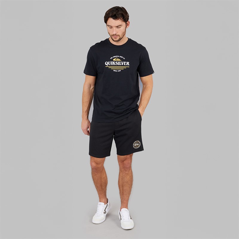 Quiksilver Mens Too Fine Fleece Shorts Black