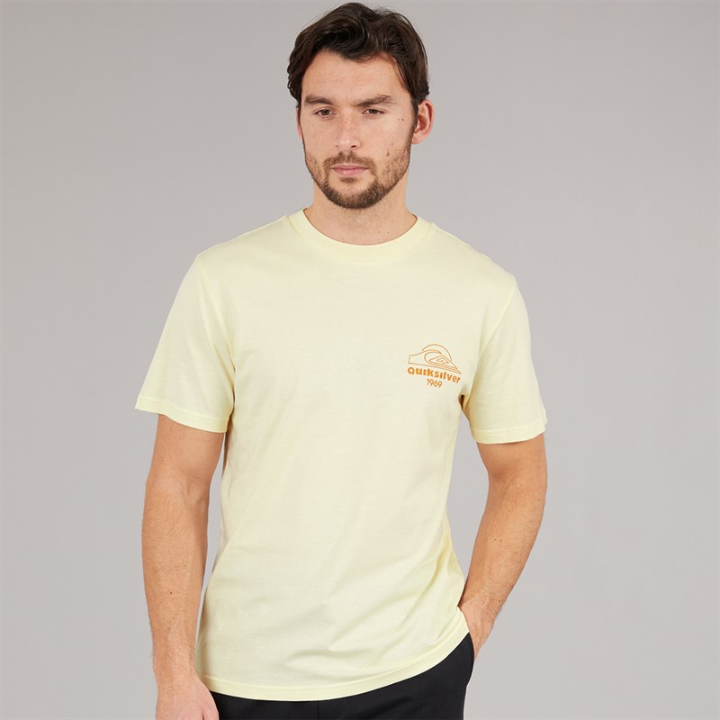 Quiksilver Mens Bliss Point T-Shirt Bone White