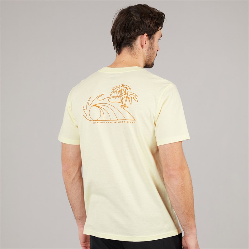 Quiksilver Mens Bliss Point T-Shirt Bone White