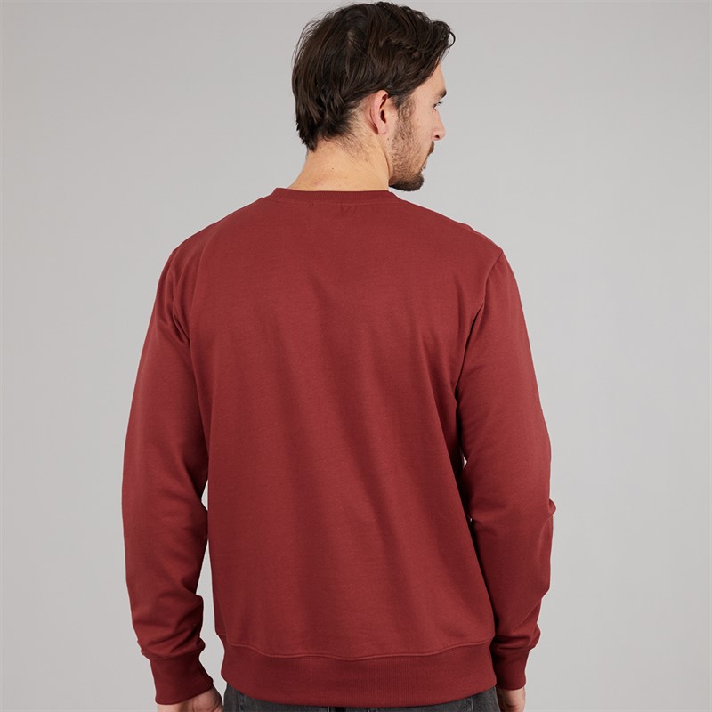 Quiksilver Mens Basic Sweatshirt Burnt Russet