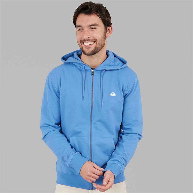 Quiksilver Mens Basic Zip Hoodie Riviera