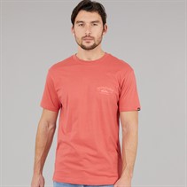 Quiksilver Mens Anchor Lockup T-Shirt Mineral Red