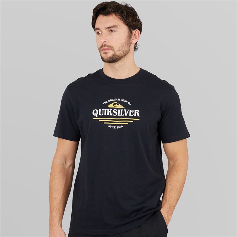 Quiksilver Mens Type Line T-Shirt Black