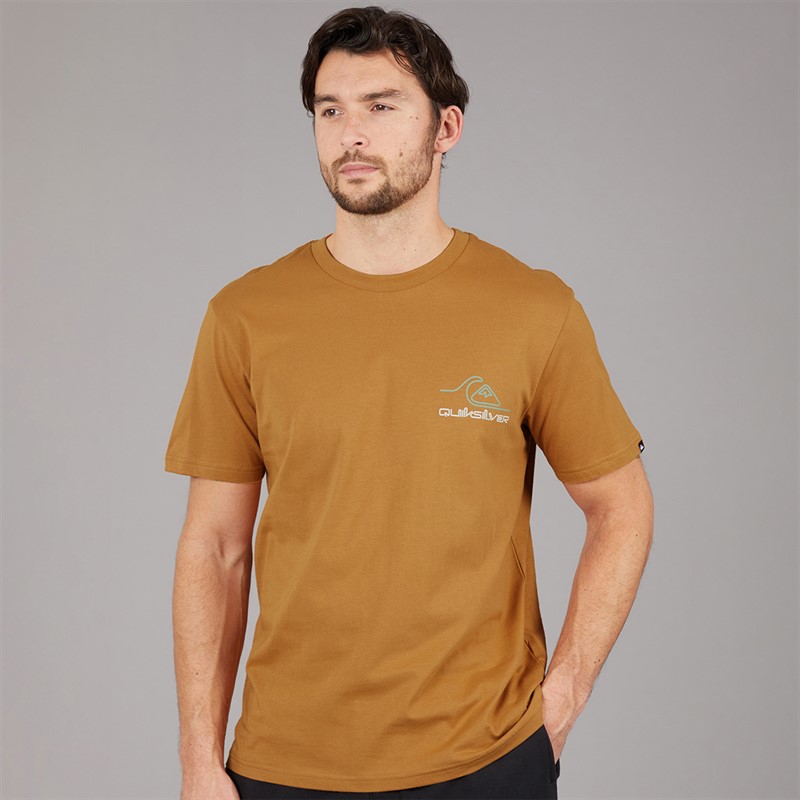 Quiksilver Mens Light Wave T-Shirt Almond