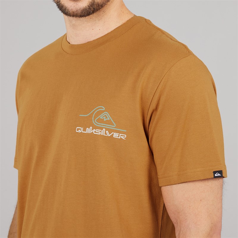 Quiksilver Mens Light Wave T-Shirt Almond