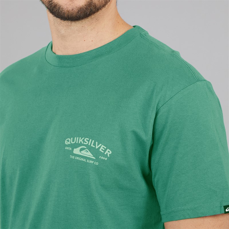 Quiksilver Mens Anchor Lockup T-Shirt Deep Sea