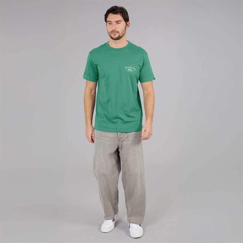 Quiksilver Mens Anchor Lockup T-Shirt Deep Sea