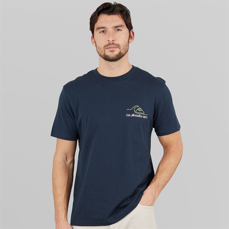Quiksilver Mens Light Wave T-Shirt Dark Navy