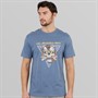 Quiksilver Mens Core Skull T-Shirt China Blue