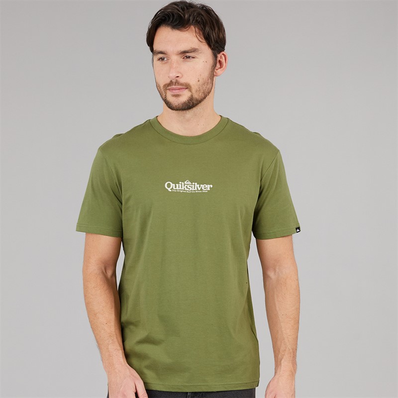 Quiksilver Mens Fine Line T-Shirt Loden Green
