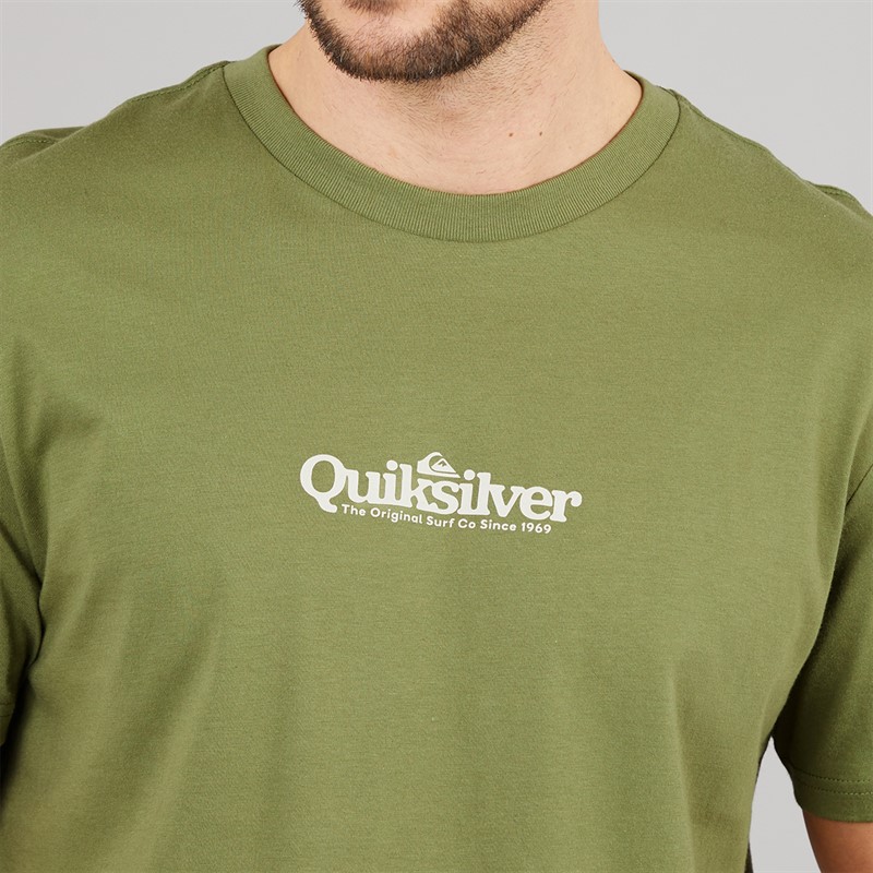 Quiksilver Mens Fine Line T-Shirt Loden Green