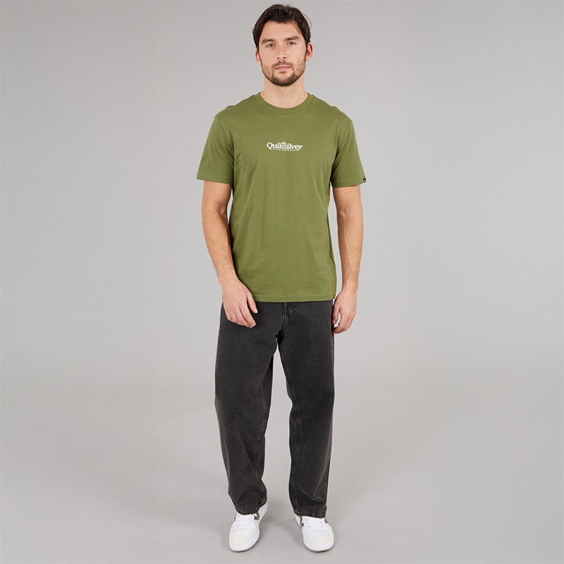 Quiksilver Mens Fine Line T-Shirt Loden Green