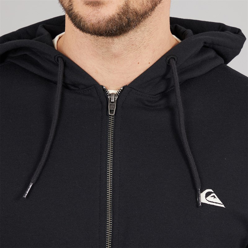 Quiksilver Mens Basic Zip Hoodie Black