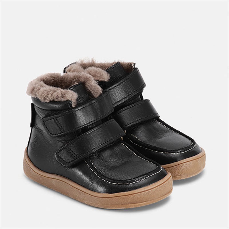 Bundgaard Baby Mocca Riemen Lamm Tex Stiefel Schwarz VB