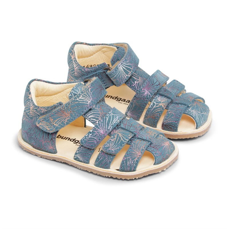 Bundgaard Mädchen Sebastian II Sandalen Türkis Blüte